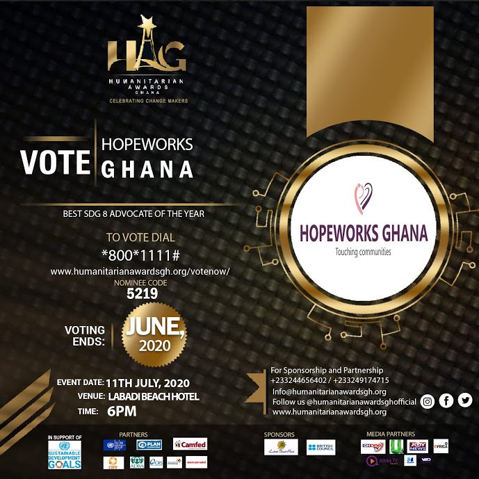 Awards and Recognitions – Hope Works Ghana